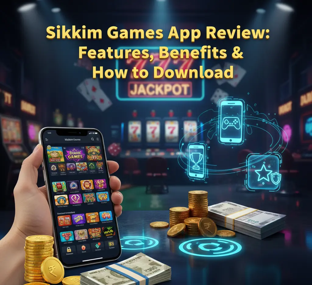 Sikkim Game login interface showing lottery and colour trading options