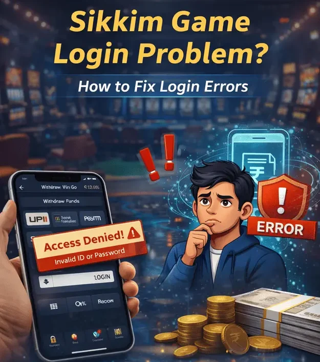 Sikkim Game login problem showing access denied error and steps to fix login issues