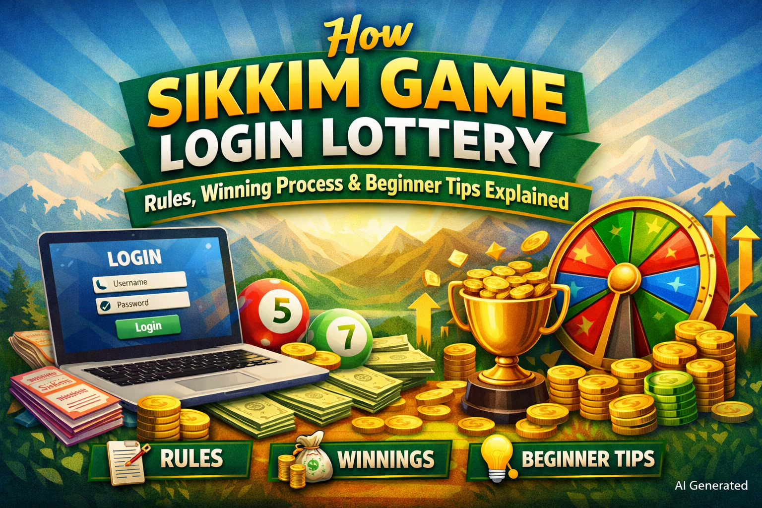 How Sikkim Game Login Lottery?
